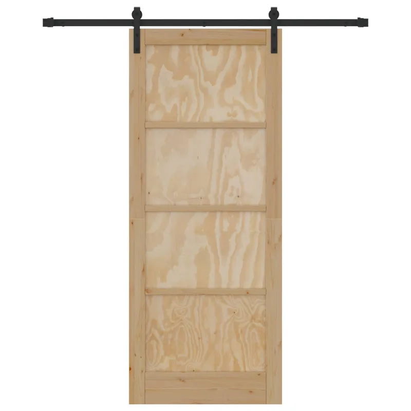 Slankios durys Natūrali ir juoda 86 x 211 cm