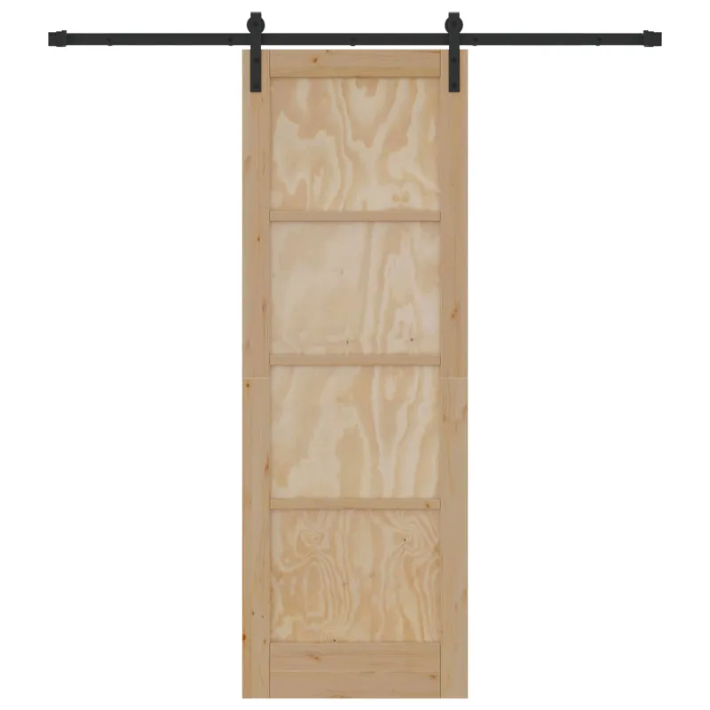 Slankios durys Natūrali ir juoda 73,5 x 211 cm