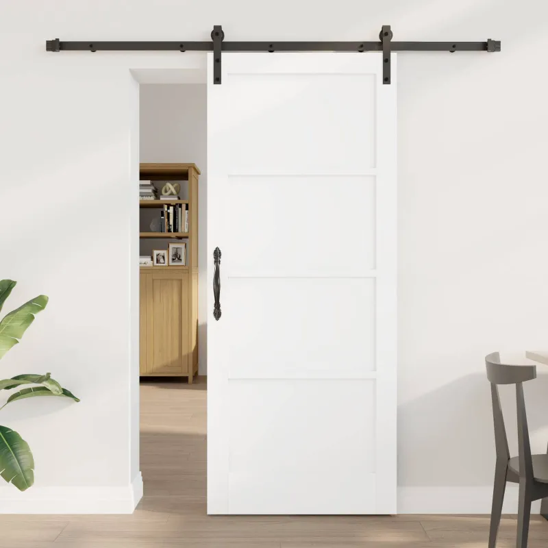 Slankios durys Balta ir juoda 83 x 202 cm