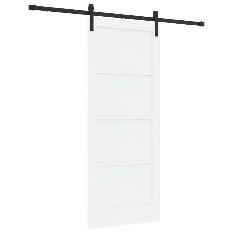 Slankios durys Balta ir juoda 83 x 202 cm