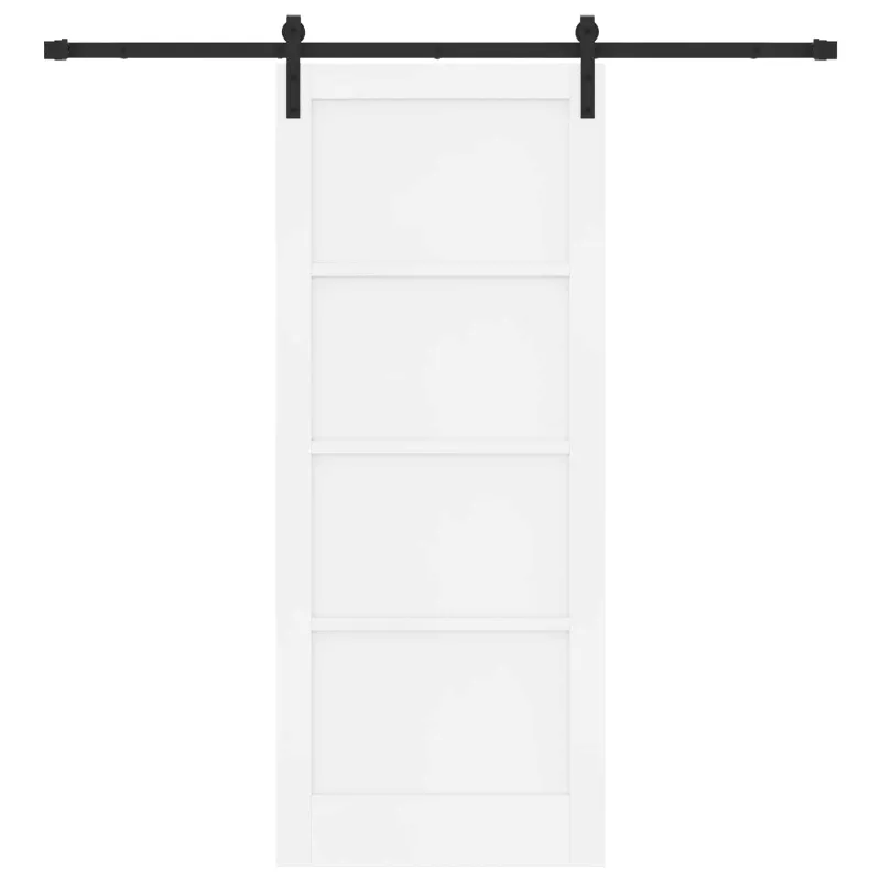 Slankios durys Balta ir juoda 83 x 202 cm