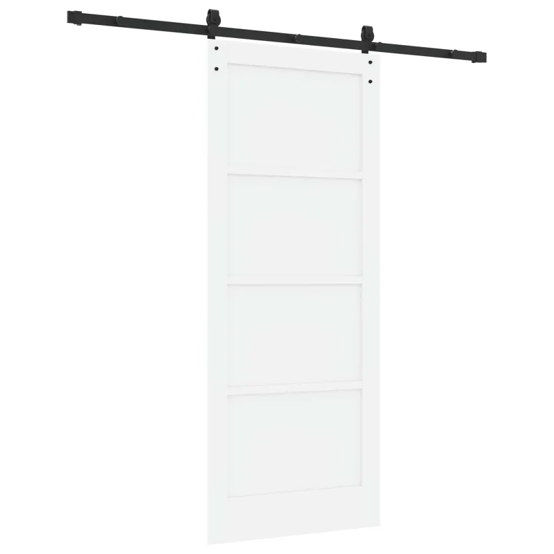 Slankios durys Balta ir juoda 83 x 202 cm