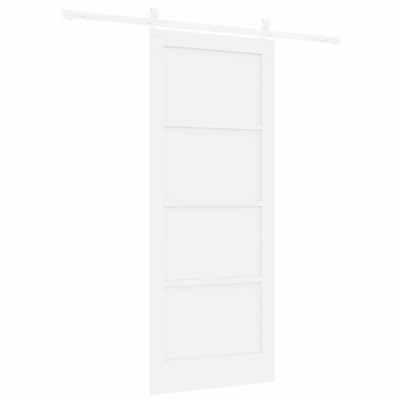 Slankios durys Balta 83 x 202 cm Pušies medienos masyvas
