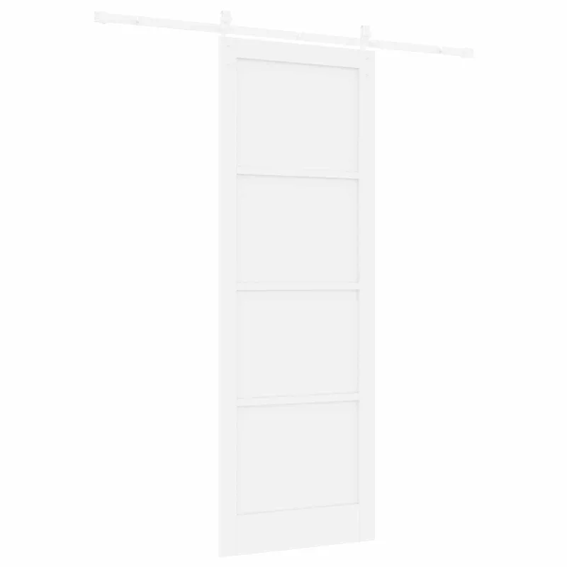 Slankios durys Balta 83 x 232 cm Pušies medienos masyvas
