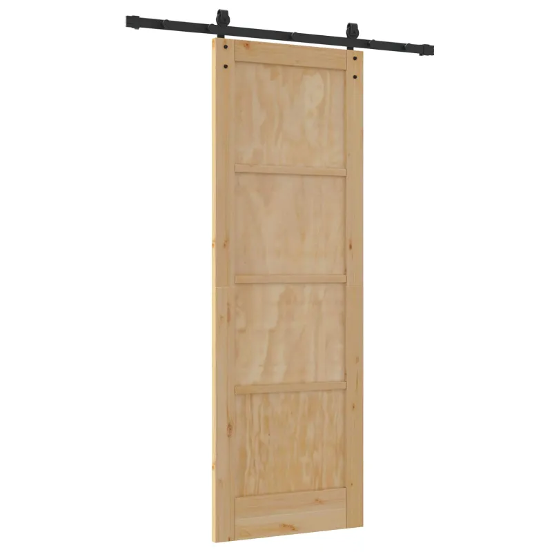 Slankios durys Natūrali 73,5 x 211 cm Pušies medienos masyvas