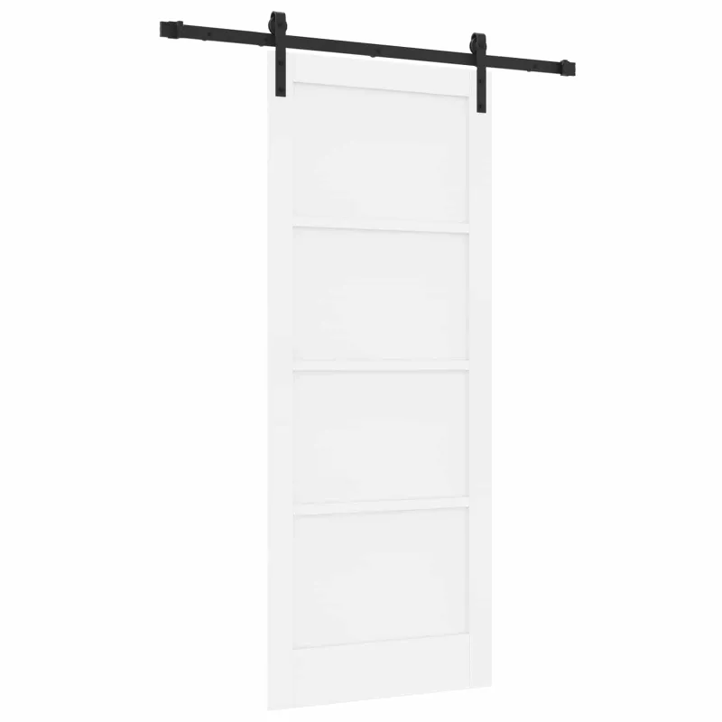 Slankios durys Balta 83 x 202 cm Pušies medienos masyvas