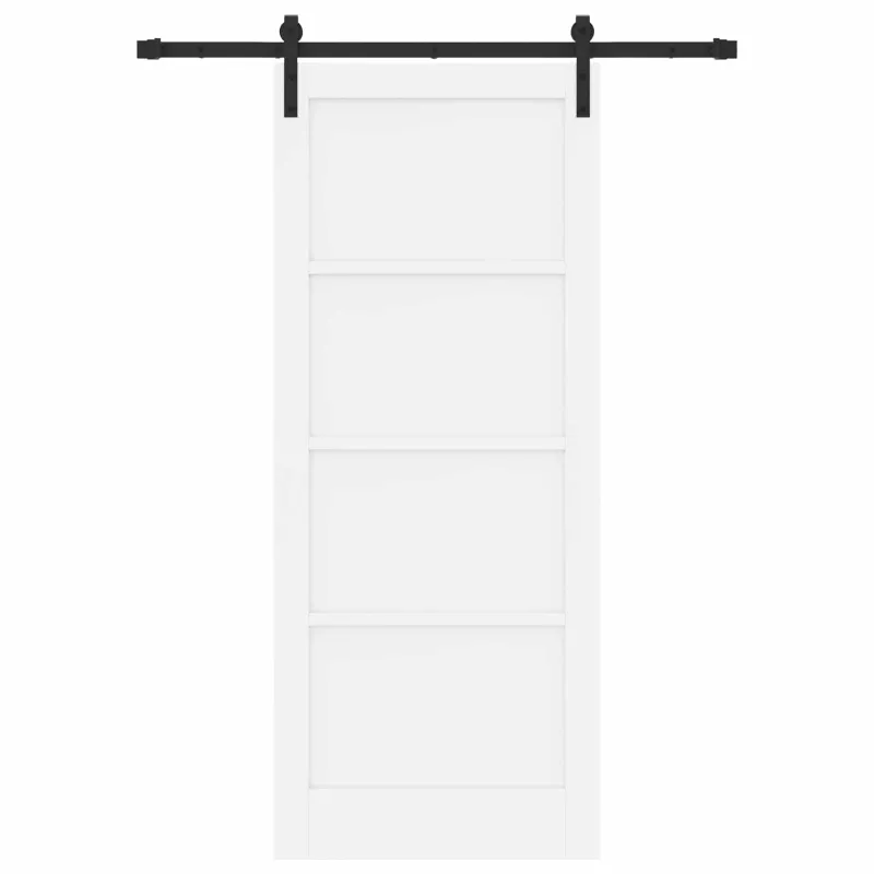 Slankios durys Balta 83 x 202 cm Pušies medienos masyvas