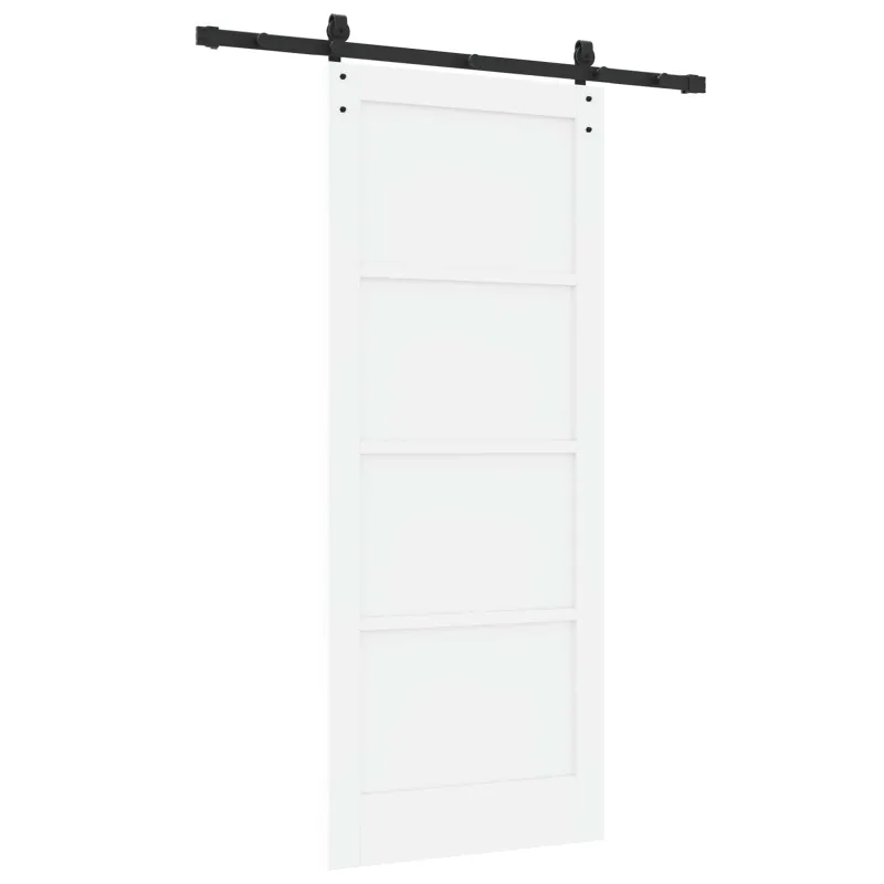 Slankios durys Balta 83 x 202 cm Pušies medienos masyvas