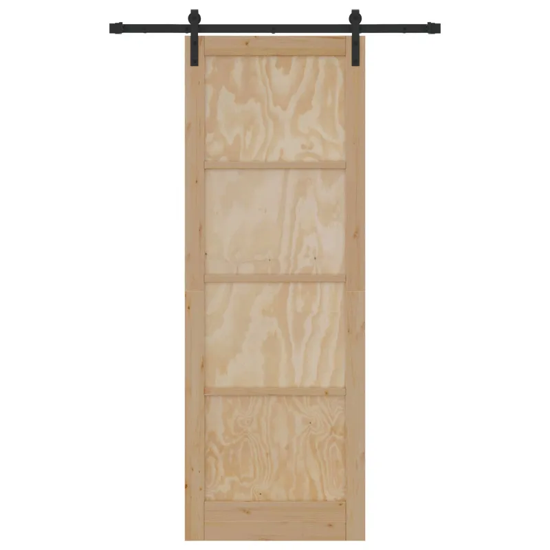 Slankios durys Natūrali 83 x 232 cm Pušies medienos masyvas
