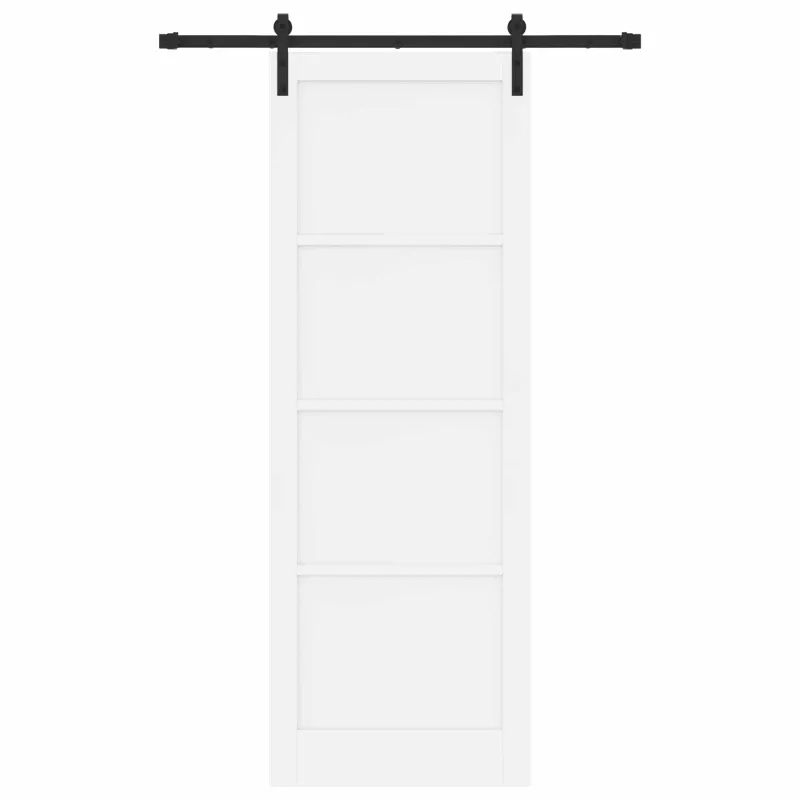 Slankios durys Balta 83 x 232 cm Pušies medienos masyvas