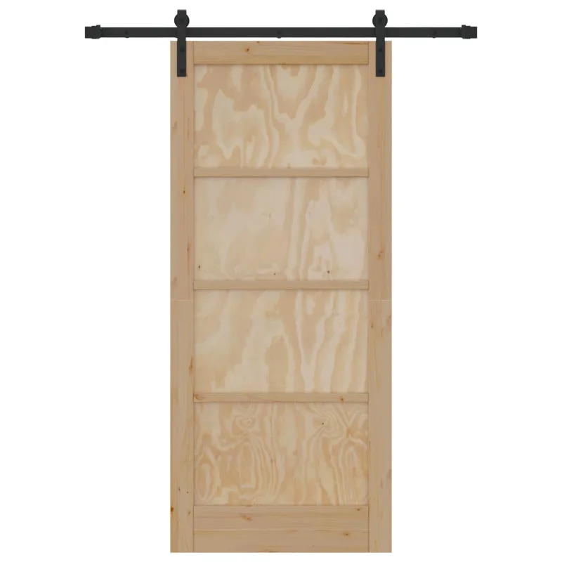 Slankios durys Natūrali 86 x 198,5 cm Pušies medienos masyvas