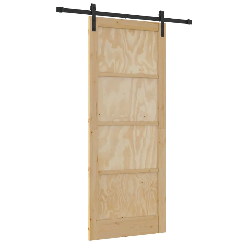 Slankios durys Natūrali 86 x 211 cm Pušies medienos masyvas