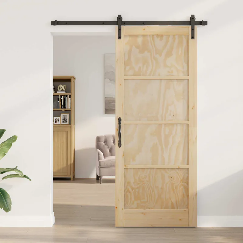 Slankios durys Natūrali 86 x 211 cm Pušies medienos masyvas