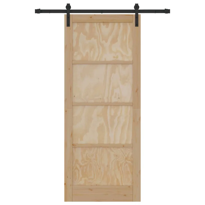 Slankios durys Natūrali 86 x 211 cm Pušies medienos masyvas