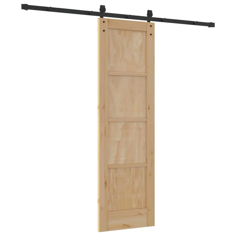 Slankios durys Natūrali 61 x 198,5 cm Pušies medienos masyvas