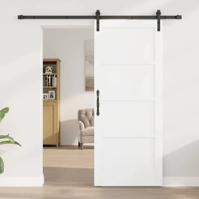 Slankios durys Balta 83 x 202 cm Pušies medienos masyvas