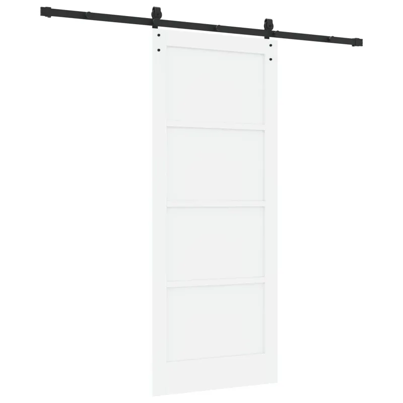 Slankios durys Balta 83 x 202 cm Pušies medienos masyvas