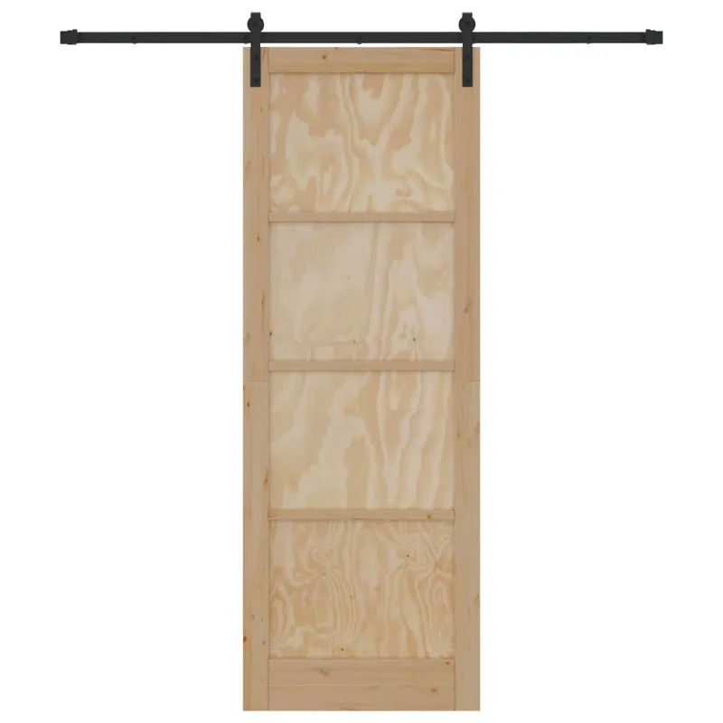 Slankios durys Natūrali 83 x 232 cm Pušies medienos masyvas