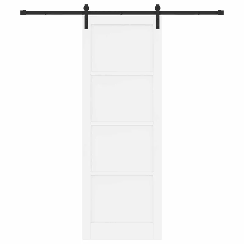Slankios durys Balta 83 x 232 cm Pušies medienos masyvas