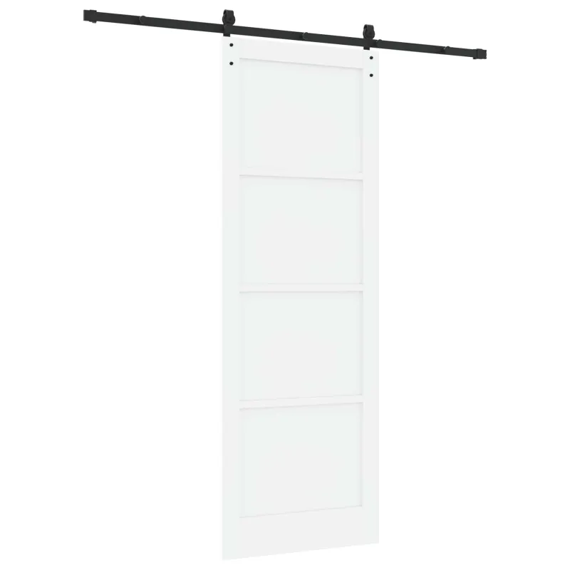 Slankios durys Balta 83 x 232 cm Pušies medienos masyvas