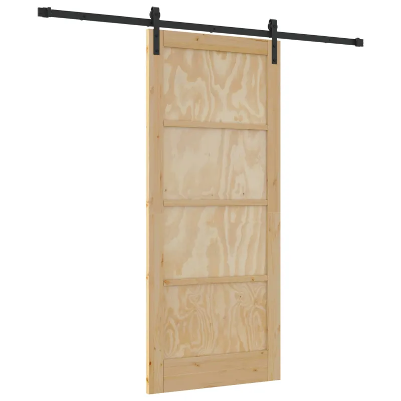 Slankios durys Natūrali 86 x 198,5 cm Pušies medienos masyvas