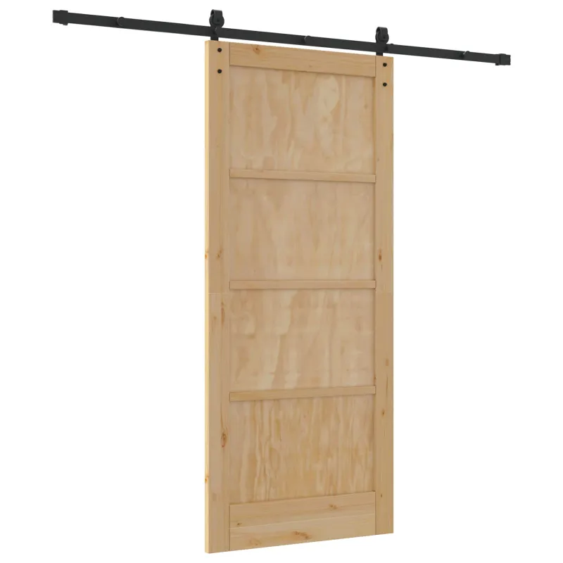 Slankios durys Natūrali 86 x 198,5 cm Pušies medienos masyvas