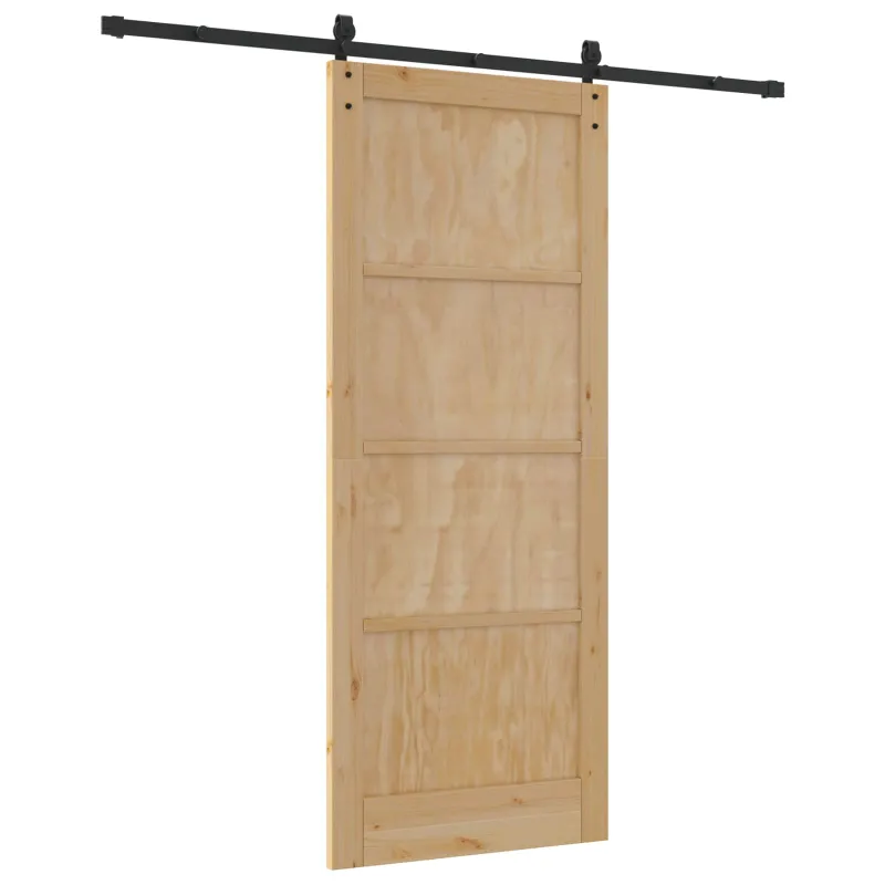 Slankios durys Natūrali 86 x 211 cm Pušies medienos masyvas