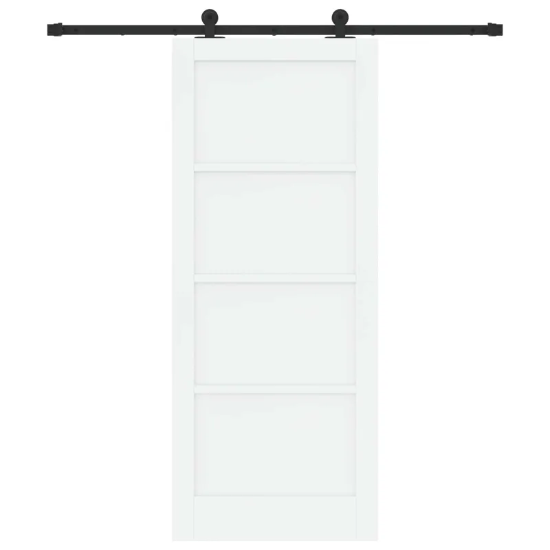 Slankios durys Balta ir juoda 83 x 202 cm