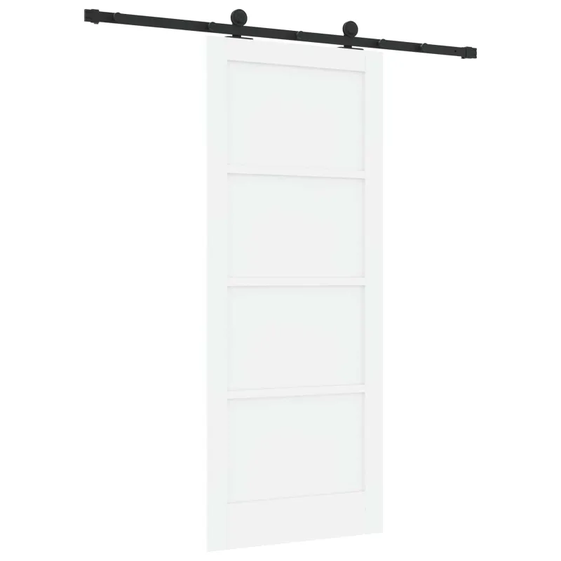 Slankios durys Balta ir juoda 83 x 202 cm