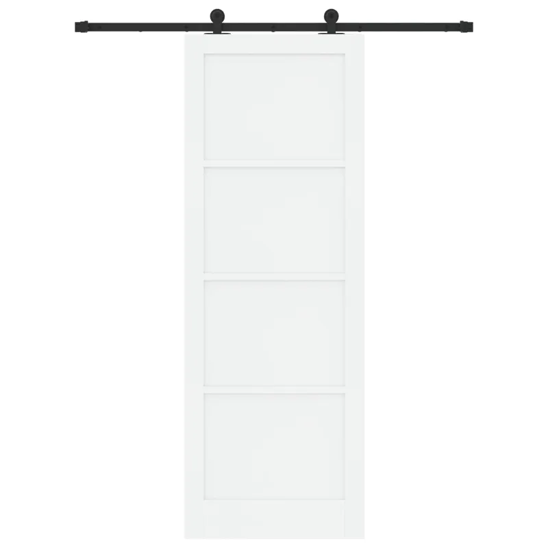 Slankios durys Balta ir juoda 83 x 232 cm
