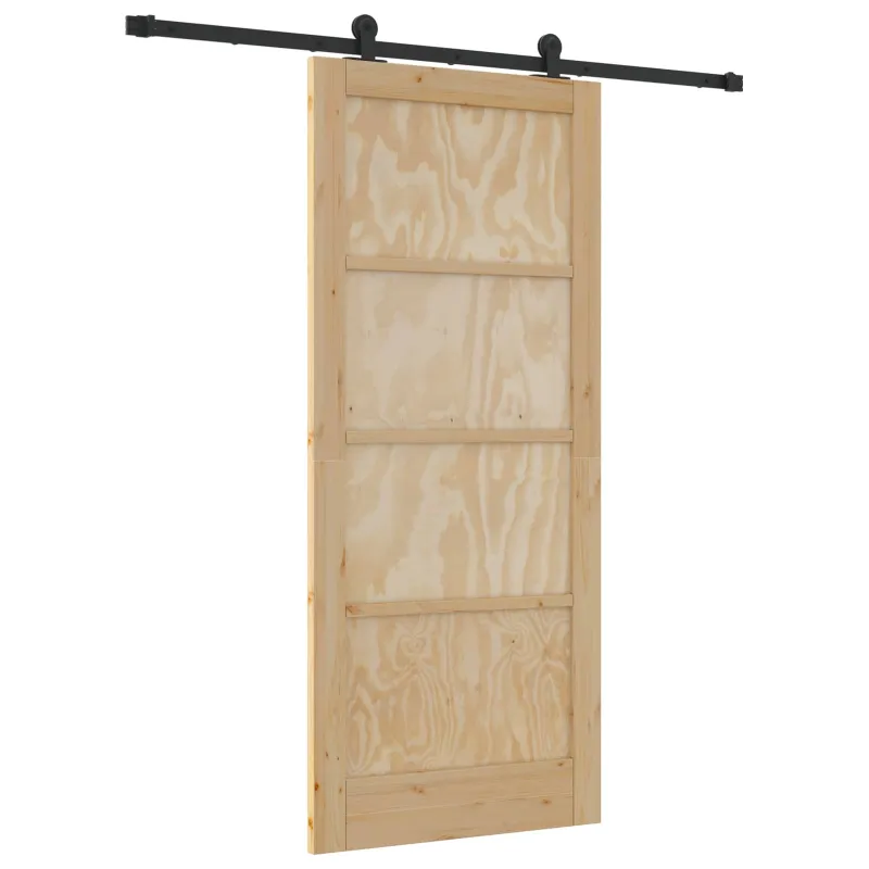 Slankios durys Natūrali ir juoda 86 x 198,5 cm