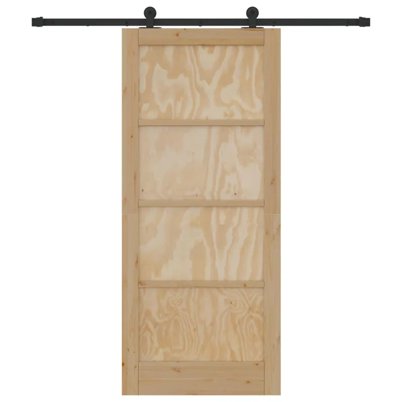 Slankios durys Natūrali ir juoda 86 x 198,5 cm