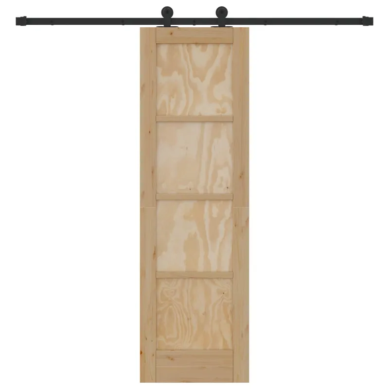 Slankios durys Natūrali ir juoda 61 x 198,5 cm