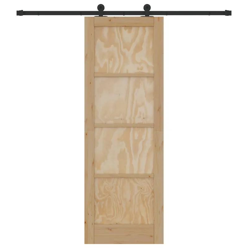 Slankios durys Natūrali ir juoda 73,5 x 211 cm