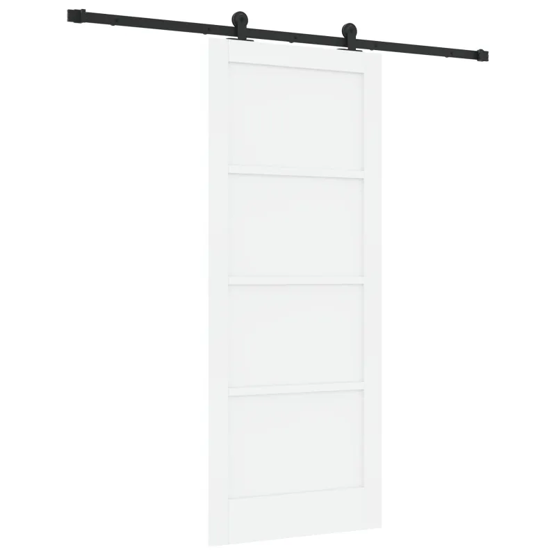 Slankios durys Balta ir juoda 83 x 202 cm