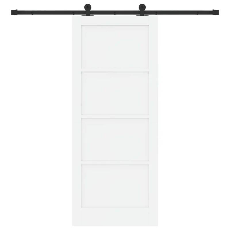 Slankios durys Balta ir juoda 83 x 202 cm