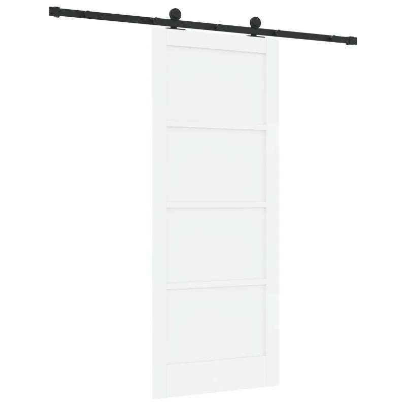 Slankios durys Balta ir juoda 83 x 202 cm