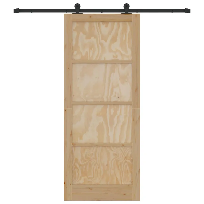 Slankios durys Natūrali ir juoda 86 x 211 cm