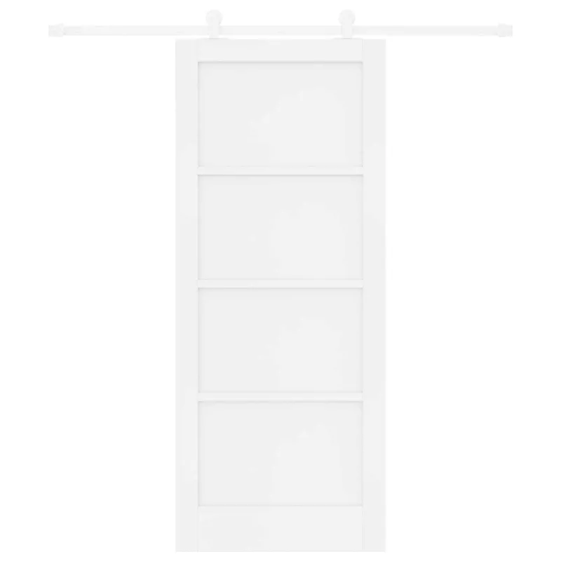 Slankios durys Balta 83 x 202 cm Pušies medienos masyvas