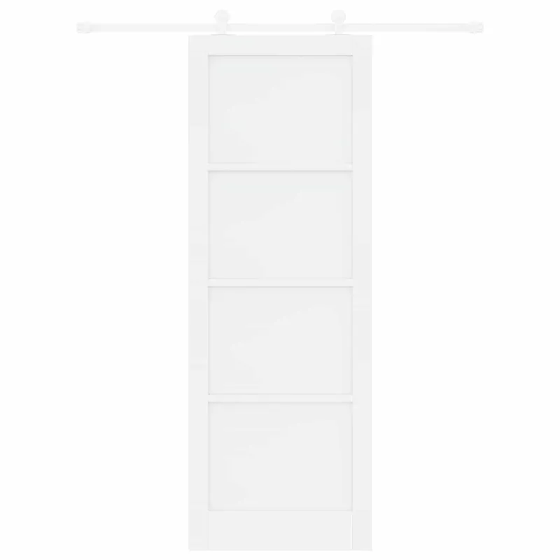 Slankios durys Balta 83 x 232 cm Pušies medienos masyvas