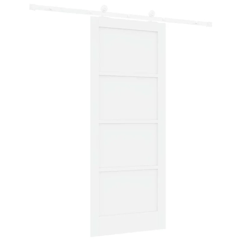 Slankios durys Balta 83 x 202 cm Pušies medienos masyvas
