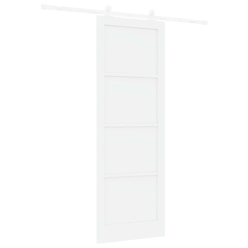 Slankios durys Balta 83 x 232 cm Pušies medienos masyvas