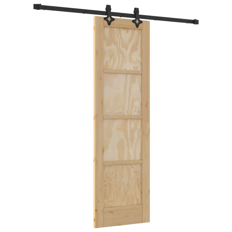 Slankios durys Natūrali ir juoda 61 x 198,5 cm