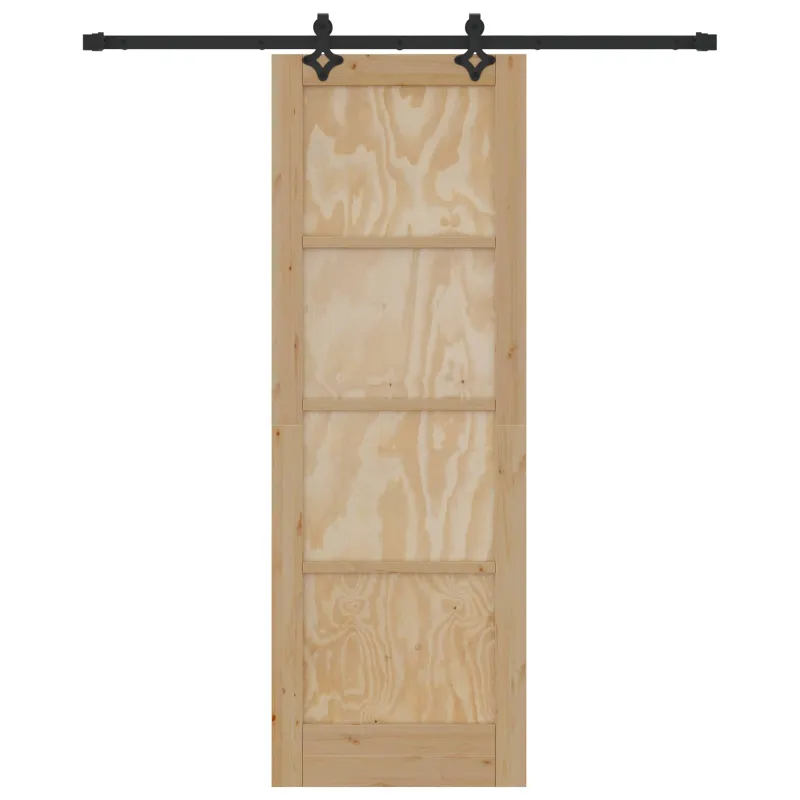 Slankios durys Natūrali ir juoda 73,5 x 211 cm