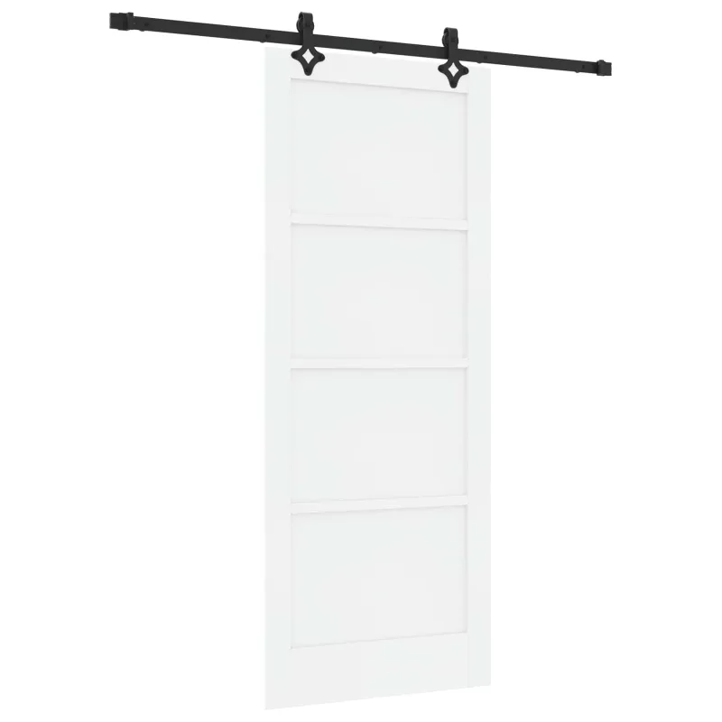 Slankios durys Balta ir juoda 83 x 202 cm