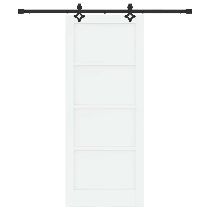 Slankios durys Balta ir juoda 83 x 202 cm