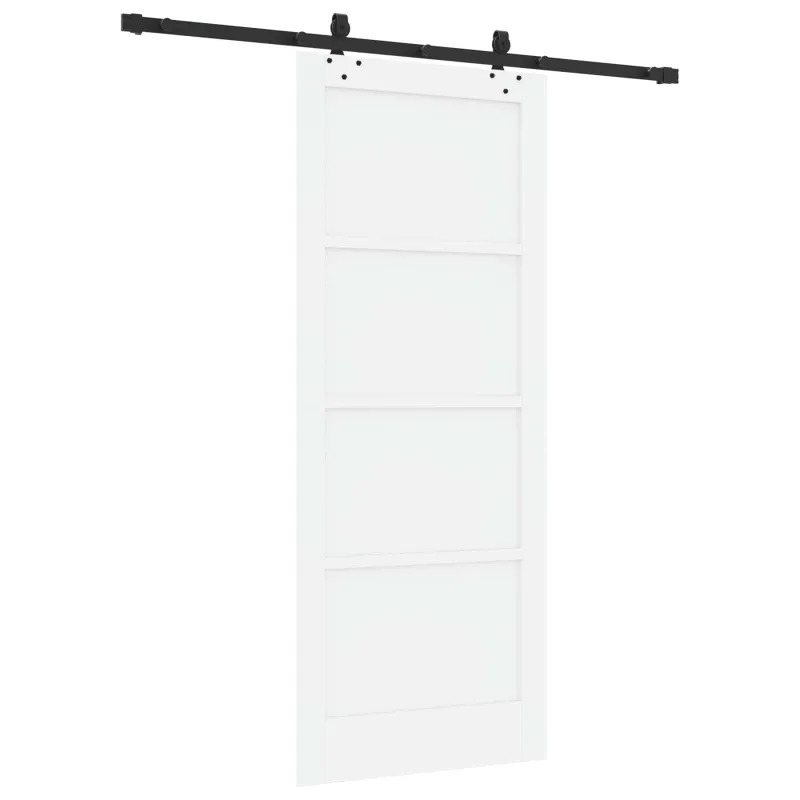 Slankios durys Balta ir juoda 83 x 202 cm