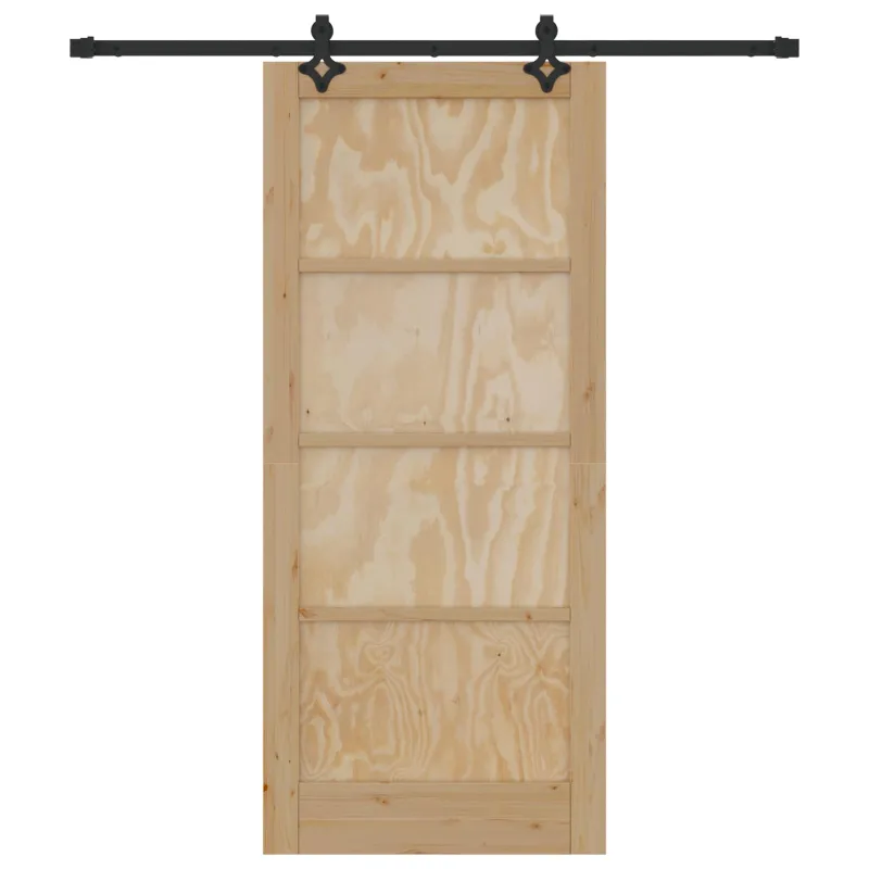 Slankios durys Natūrali ir juoda 86 x 198,5 cm