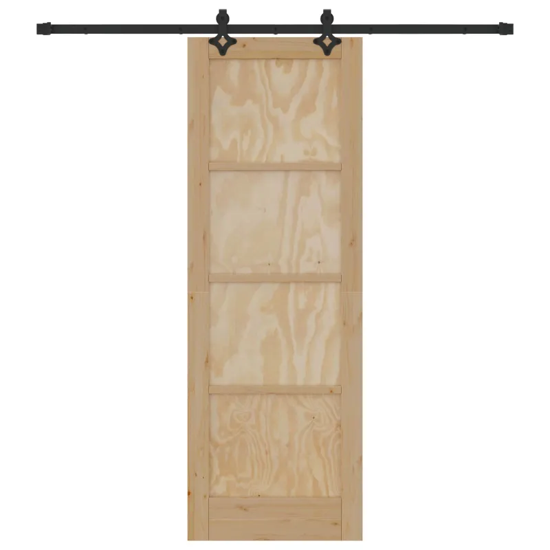 Slankios durys Natūrali ir juoda 73,5 x 211 cm