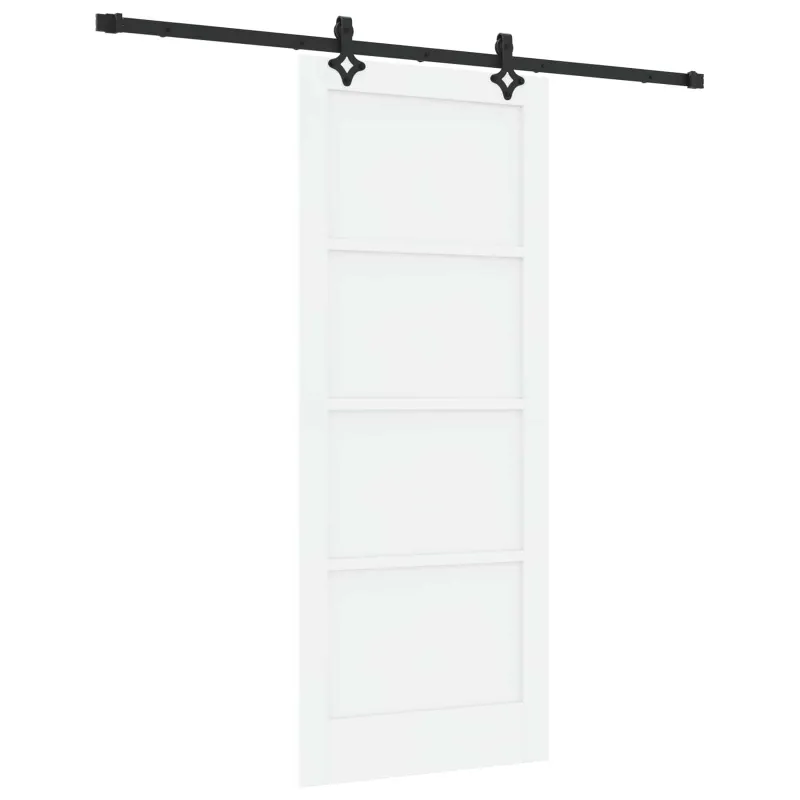 Slankios durys Balta ir juoda 83 x 202 cm